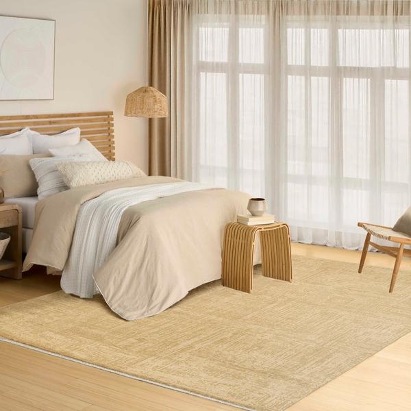 nourison DK014 Madison Square Taupe Indoor only Abstract Rug MSQ01