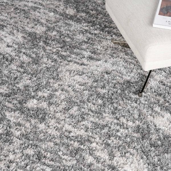Nourison Dreamy Shag Abstract Charcoal Grey Rug DRS04 Home