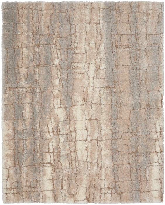 Nourison Dreamy Shag Abstract Ivory/Beige Rug DRS09 Home