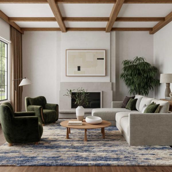 nourison Dreamy Shag Abstract Light Blue Grey Rug DRS10 Home