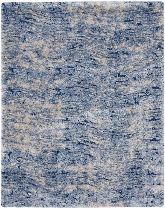 Nourison Dreamy Shag Abstract Light Blue Rug DRS06 Home