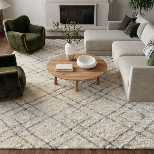 Nourison Dreamy Shag Abstract Light Blue Rug DRS07 Home