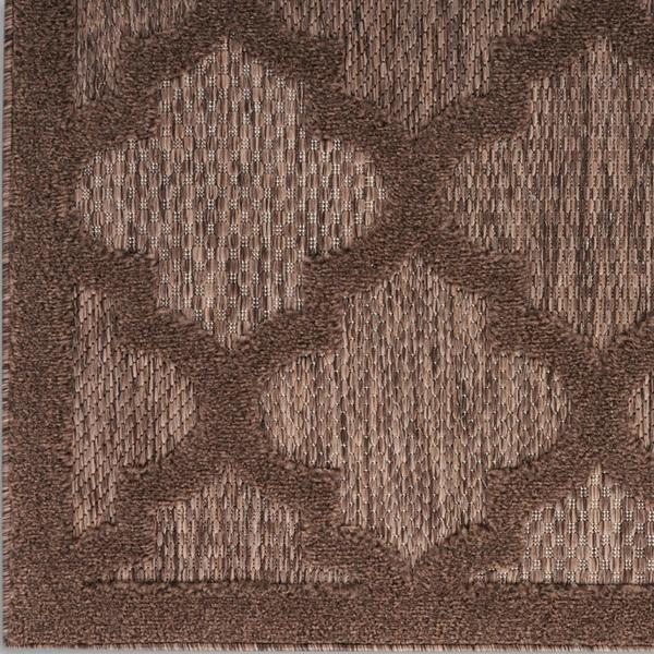 nourison Easy Care Brown Indoor/Outdoor Trellis Rug NES01 Home