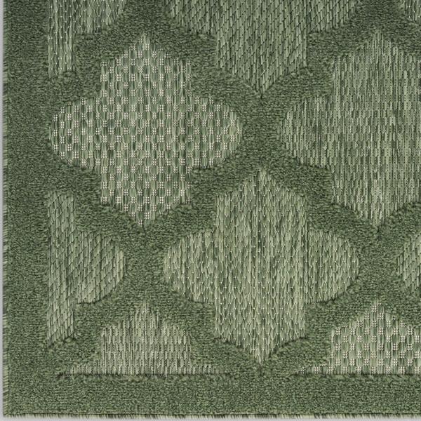 nourison Easy Care Green Indoor/Outdoor Trellis Rug NES01 Home