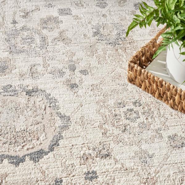 Nourison Eco Cycle Ivory Multicolor Indoor Only Persian Rug ECY02 Home