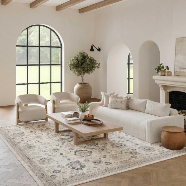 nourison Eco Cycle Ivory Multicolor Indoor only Persian Rug ECY02 Home