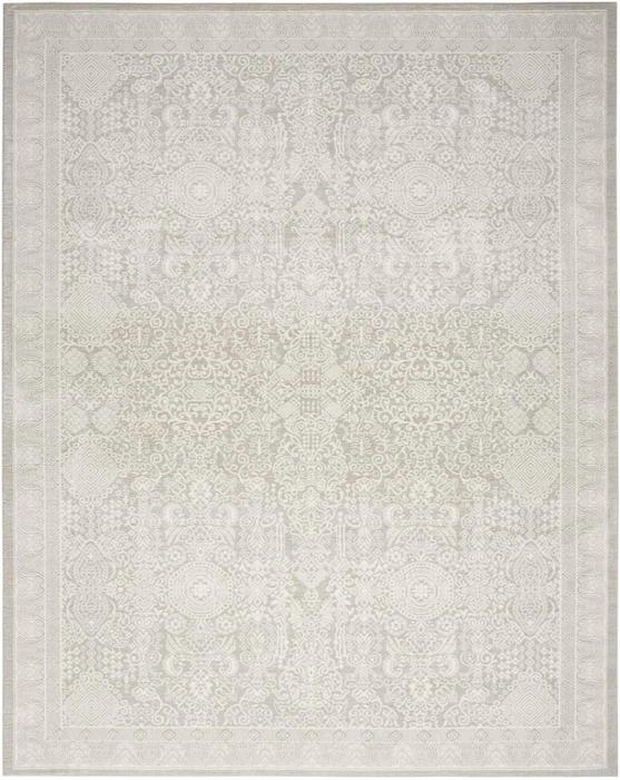 Nourison Eco Cycle Silver Ivory Indoor Only Persian Rug ECY01 Home