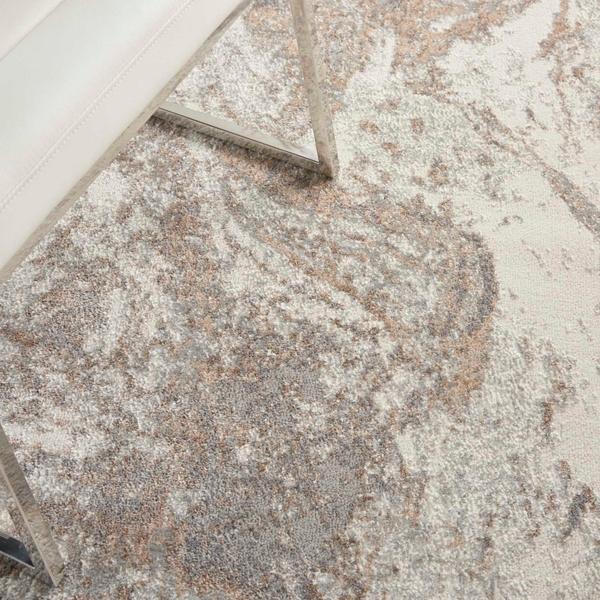 Nourison Elation Abstract Ivory/Grey Rug ETN02 |Nourison Home