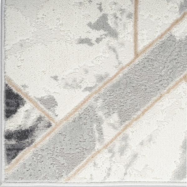 nourison Elation Abstract Marble Grey Rug ETN11 Home