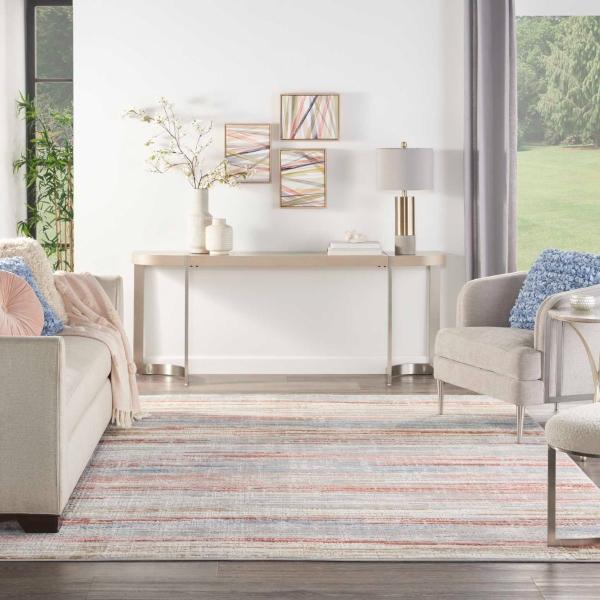 Nourison Elation Abstract Multicolored Rug ETN01 Home
