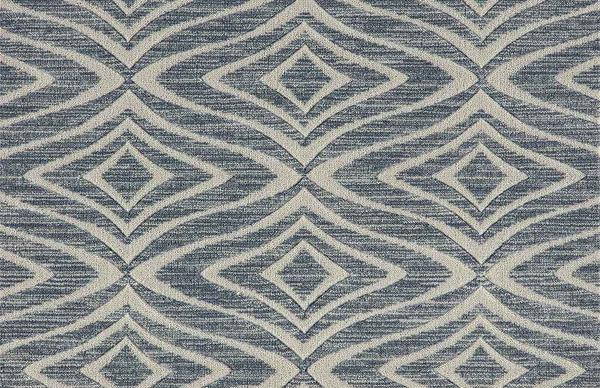 Nourison ELEGANCE MODERN TRELLIS MDNTR STEEL BLUE BROADLOOM CARPET
