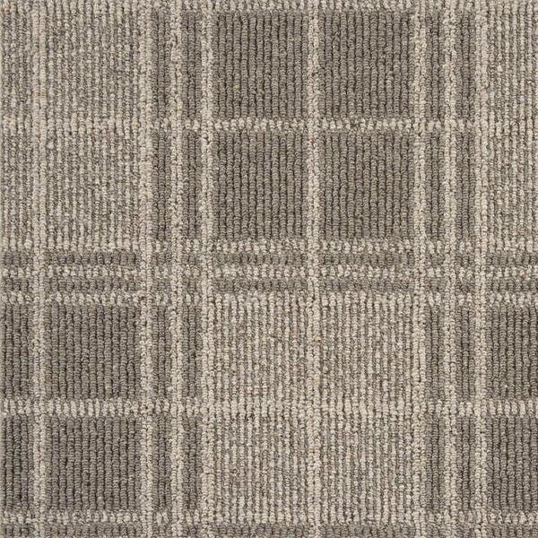 nourison ELEMENTS QUADRANT QUAD FLINT/STONE BROADLOOM CARPET