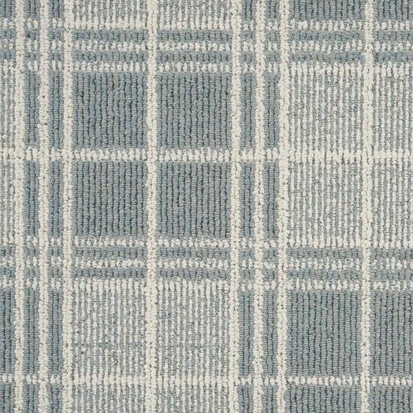 nourison ELEMENTS QUADRANT QUAD IVORY/COAST BROADLOOM CARPET