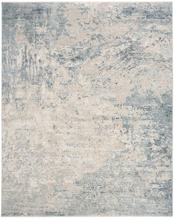 Nourison Envy Blue Silver Indoor Only Abstract Rug EVV01