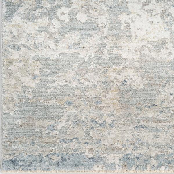 nourison Envy Blue Silver Indoor only Abstract Rug EVV01