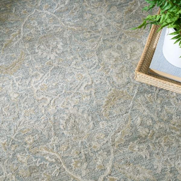 Nourison Envy Blue Silver Indoor Only Persian Rug EVV04