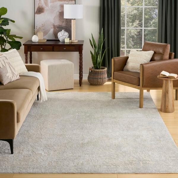 Nourison Envy Ivory Grey Indoor Only Persian Rug EVV01