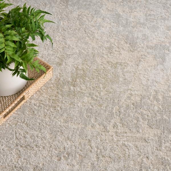 Nourison Envy Ivory Grey Indoor Only Persian Rug EVV01