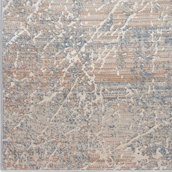 nourison Exhale Beige Blue Indoor only Abstract Rug EXL02 Home
