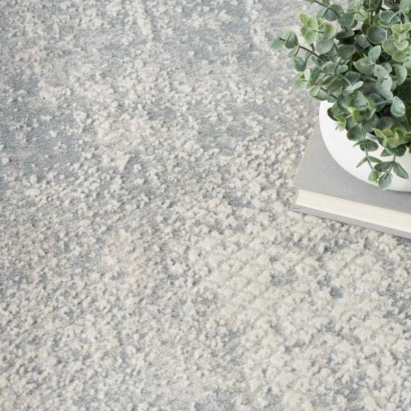 Nourison Exhale Light Grey Indoor Only Abstract Rug EXL01 Home