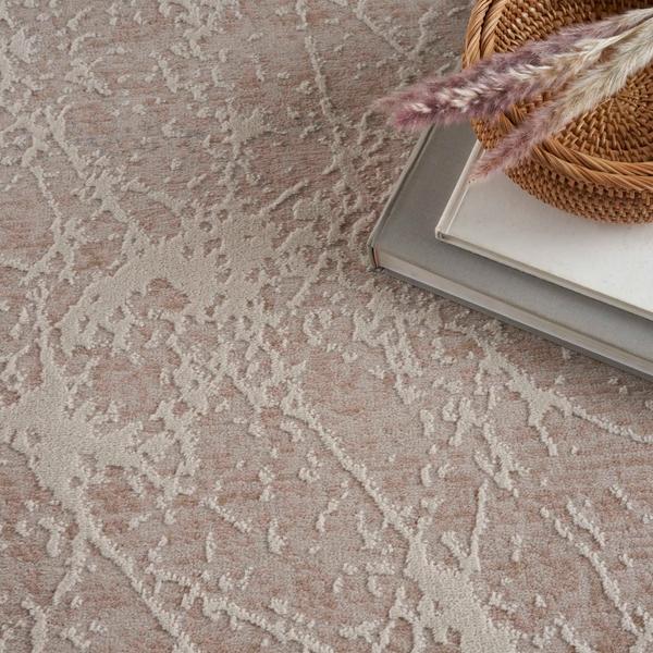 Nourison Exhale Mocha Ivory Indoor Only Abstract Rug EXL02 Home