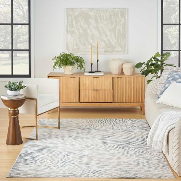 Nourison Exhale Multicolor Indoor Only Abstract Rug EXL03 Home