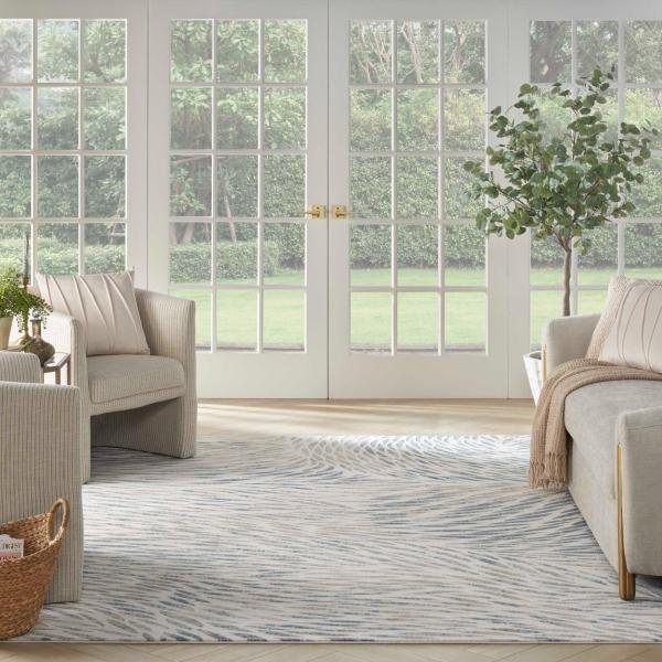 Nourison Exhale Multicolor Indoor Only Abstract Rug EXL03 Home