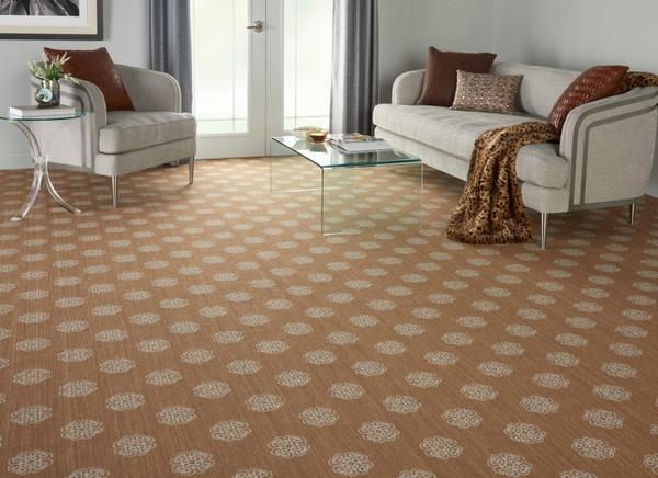nourison FASHION POINTE 3 NEW ASIANA FP720 COCOA/GULF BROADLOOM BROADLOOM CARPET
