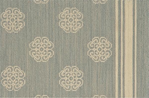 Nourison FASHION POINTE 3 NEW ASIANA FP720 GULF/IVORY BROADLOOM BROADLOOM CARPET