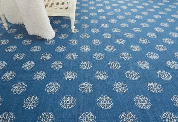Nourison FASHION POINTE 3 NEW ASIANA FP720 MARINE/IVORY BROADLOOM BROADLOOM CARPET