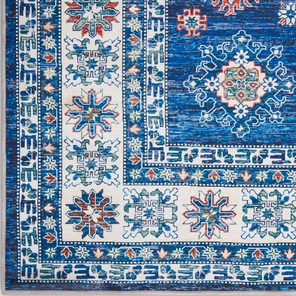 nourison Fulton Vintage-Inspired Non-Slip Blue Rug FUL02 Home