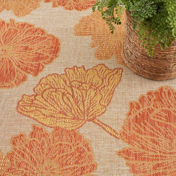 Nourison Garden Oasis Coral Indoor/Outdoor Nature Rug GOA04 Home