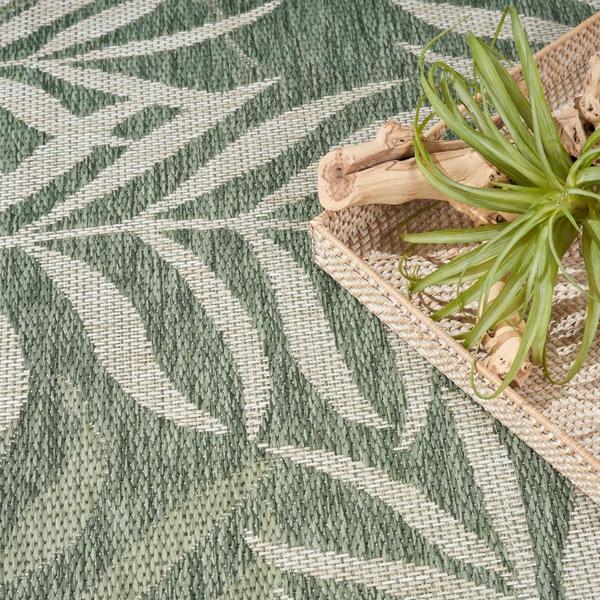 Nourison Garden Oasis Green Ivory Indoor/Outdoor Nature Rug GOA01 Home