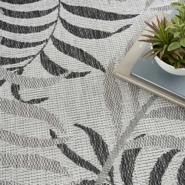 Nourison Garden Oasis Grey Indoor/Outdoor Nature Rug GOA01 Home