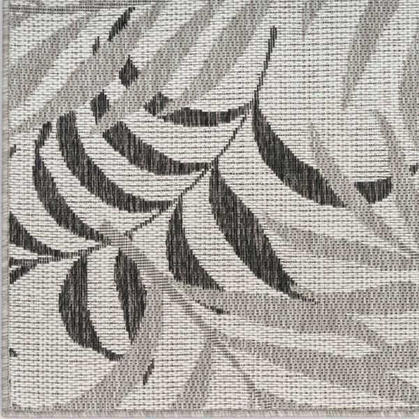 nourison Garden Oasis Grey Indoor/Outdoor Nature Rug GOA01 Home