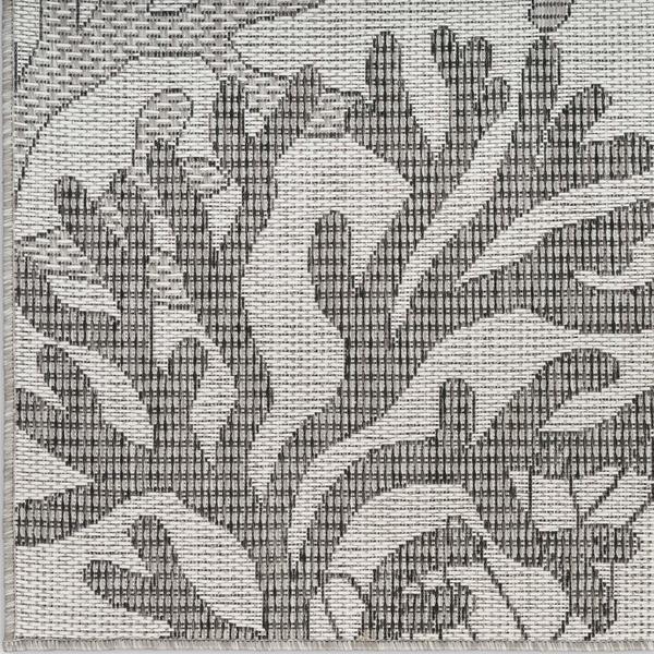 nourison Garden Oasis Grey Indoor/Outdoor Nature Rug GOA05 Home