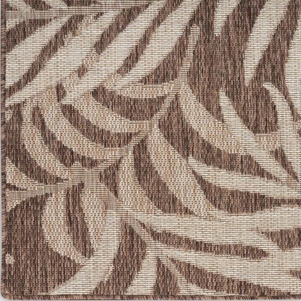 nourison Garden Oasis Mocha Indoor/Outdoor Nature Rug GOA01 Home