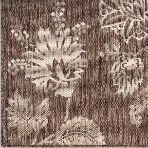 nourison Garden Oasis Mocha Indoor/Outdoor Nature Rug GOA03 Home