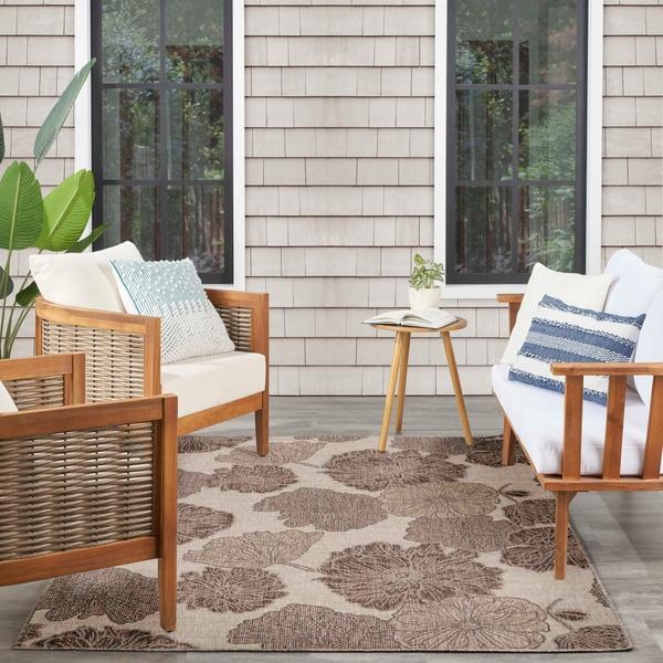 Nourison Garden Oasis Natural Indoor/Outdoor Nature Rug GOA04 Home