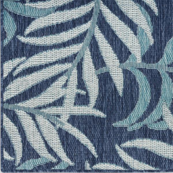 nourison Garden Oasis Navy Indoor/Outdoor Nature Rug GOA01 Home