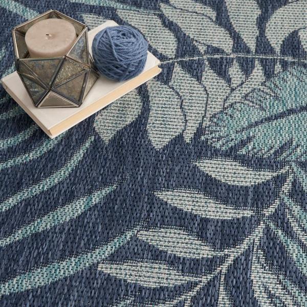 Nourison Garden Oasis Navy Indoor/Outdoor Nature Rug GOA02 Home