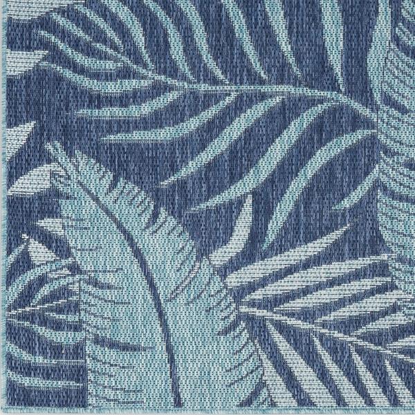 nourison Garden Oasis Navy Indoor/Outdoor Nature Rug GOA02 Home