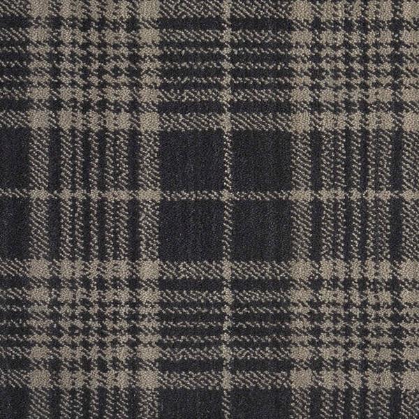 nourison GINGHAM PLAID GINGP CHARCOAL BROADLOOM CARPET