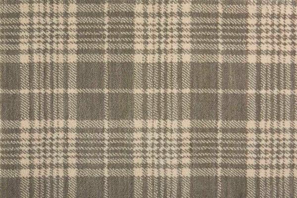 Nourison GINGHAM PLAID GINGP DOVE IVORY BROADLOOM CARPET
