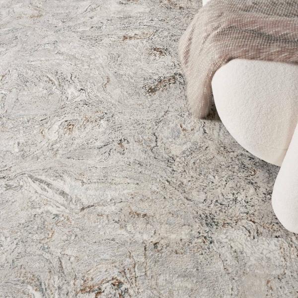 Nourison Glitz Grey Multicolor Indoor Only Abstract Rug GLZ20 Home