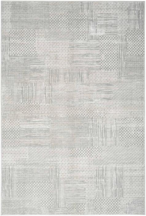 Nourison Glitz Silver Grey Indoor Only Abstract Rug GLZ09 Home