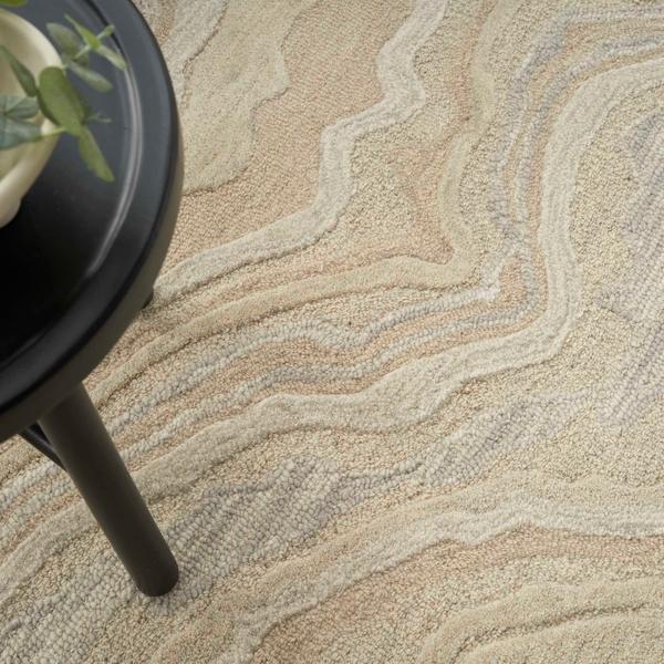 Nourison Graceful Beige Indoor Only Abstract Rug GRU01 Home