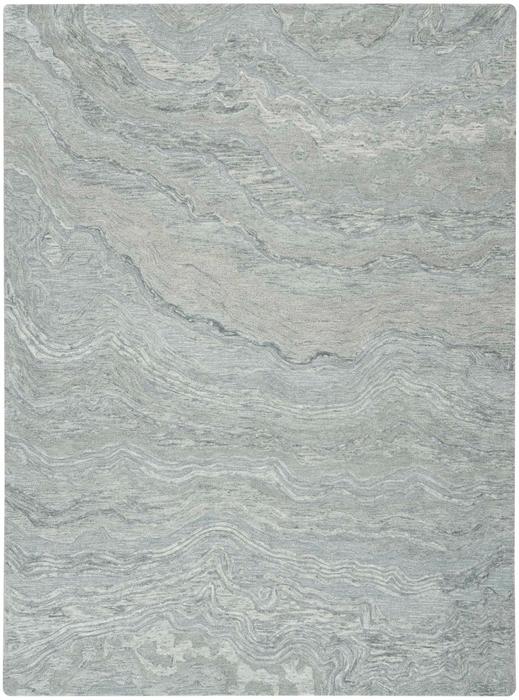 Nourison Graceful Blue Indoor Only Abstract Rug GRU01 Home