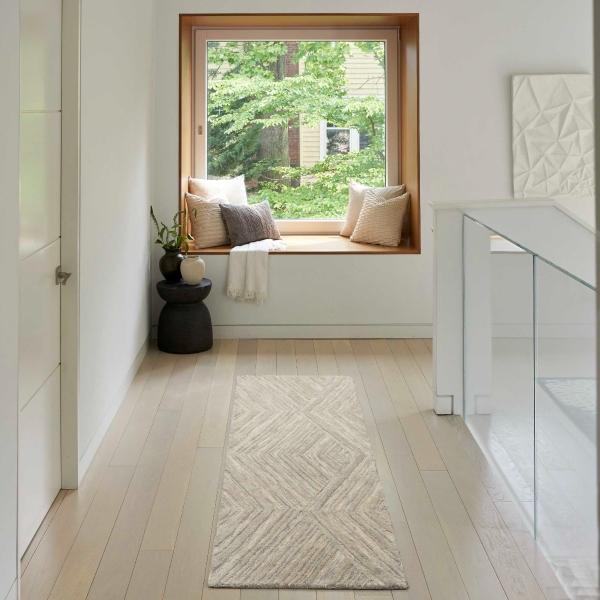 Nourison Graceful Grey Indoor Only Geometric Rug GRU03 Home