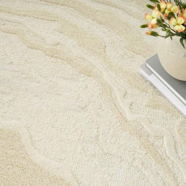 Nourison Graceful Ivory Indoor Only Abstract Rug GRU01 Home